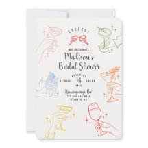 Convite para Chá de panela do Partido Cocktail Col