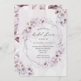 convite para chá de panela floral de queda de aqua