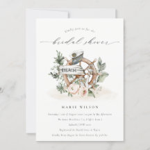 Convite para Chá de panela Floral de Roda Ancorant