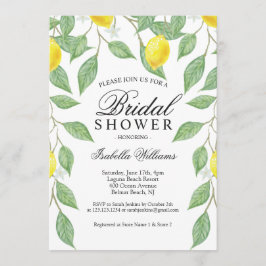 Convite para Chá de panela Moderno Lemon Boho