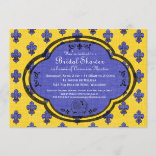 Convite para Chá de panela Provencal do Sul da Fr