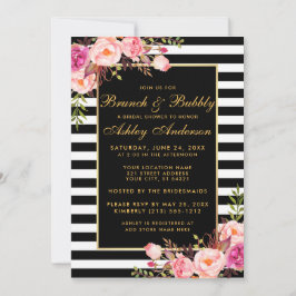 Convite para Chá de panela Rosa Dourado