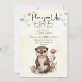 Convite para chá de porta bebê