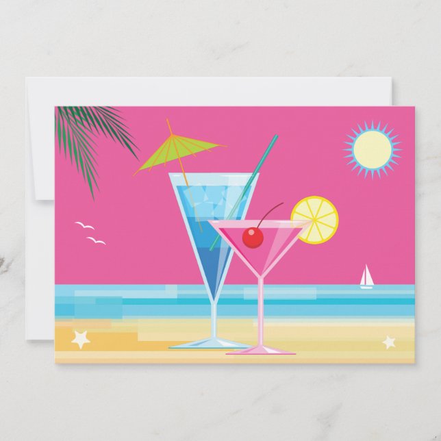 Convite para Chá de Summertime (Frente)