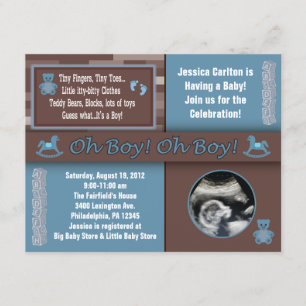 Convite para Chá do Baby Boy