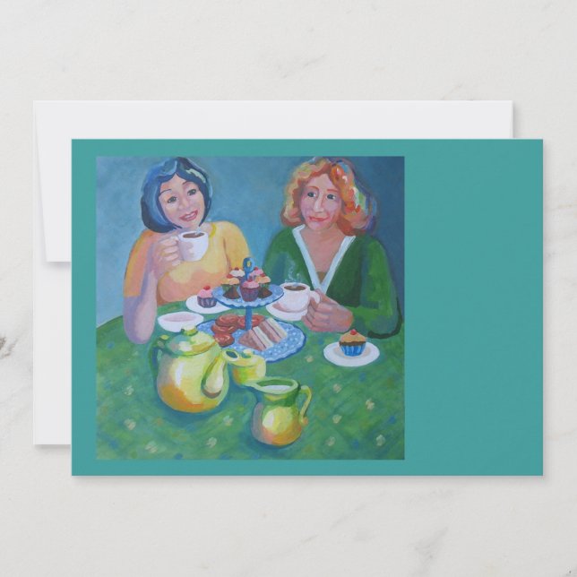 Convite para chá e bolo (Frente)