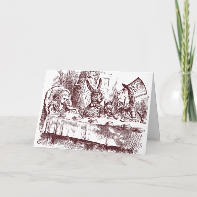 Convite para Chá Mad Hatter (Frente)