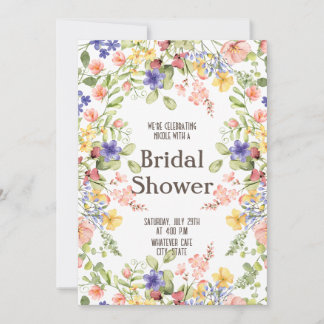 Convite para Chá WildflowerBridal