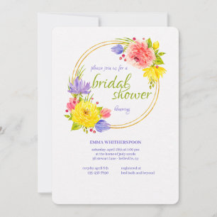 Convite para Chás de Bebê da Primavera