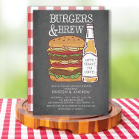 Convite para Chás de Burgers e Breve