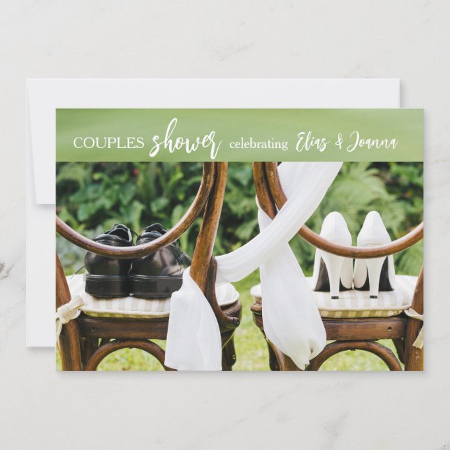 Convite para Chás de Calçados de casamento (Frente)