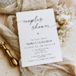 Convite para Chás de Casais de Casamento Minimalis<br><div class="desc">Este casal minimalista ajustado convite para chás qualquer tema de casamento!</div>