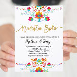 Convite para Chás de Casais Fiesta no México<br><div class="desc">Convite para Chás Floral Fiesta Casais. Perfeito para chá de fraldas,  chá de casais,  chá de panela etc.</div>