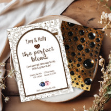 Convite para Chás de casamento de café