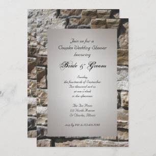 Convite para Chás de casamento de Casais Limestone