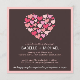 Convite para Chás de casamento de muitos Casais