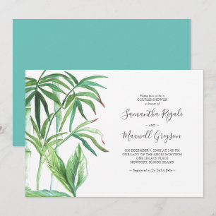 Convite para Chás de casamento tropicais para Casa