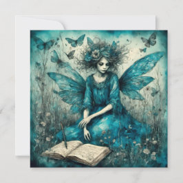 Convite para Chás de fada azul