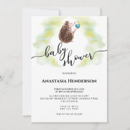 Convite para chás de fraldas.