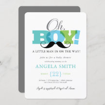 Convite para Chás de fraldas