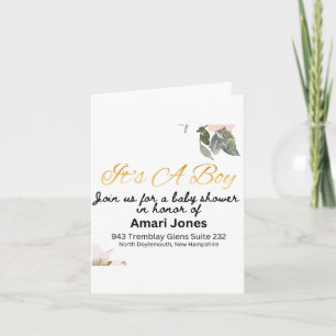 Convite para chás de fraldas