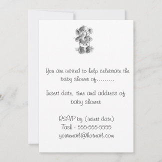 Convite para Chás de fraldas