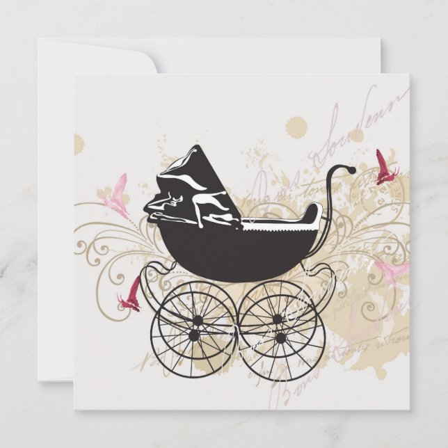 Convite para Chás de fraldas (Frente)