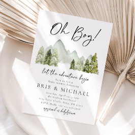 Convite para Chás de fraldas Adventure | Florestas