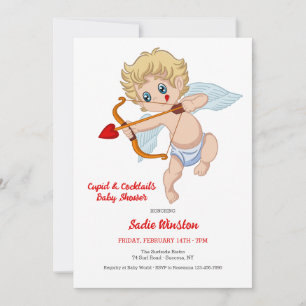 Convite Para Chás de fraldas Cupid