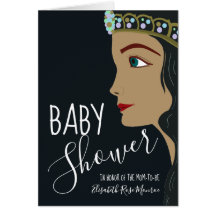 Convite para Chás de fraldas da Princesa Azul