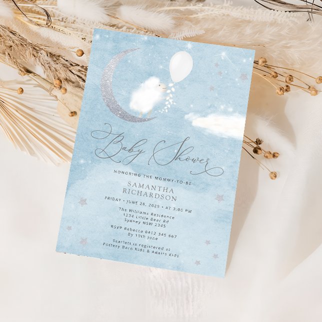 Convite para Chás de fraldas de Balões de Bebê Cut (Criador carregado)