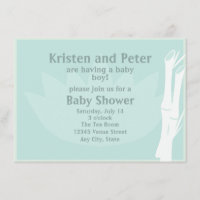 Convite para Chás de fraldas de bambu