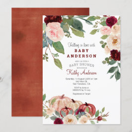 Convite para Chás de fraldas de Bombaim de Marsala