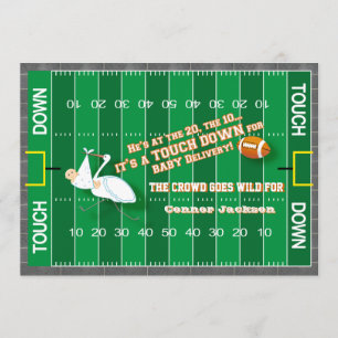 Convite para Chás de fraldas de futebol MVP e Sto