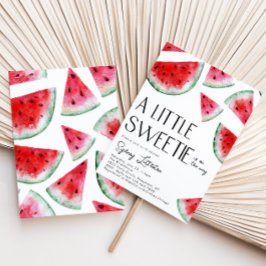 Convite para Chás de fraldas de melancia de Docinh