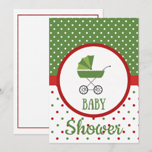 Convite para Chás de fraldas de Natal