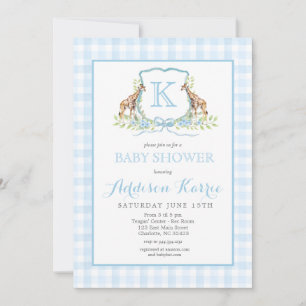 Convite para Chás de fraldas de repouso de girafa 