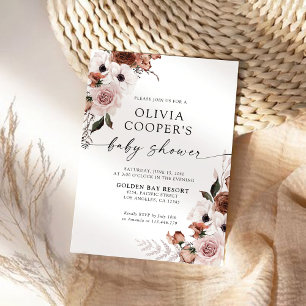 Convite para Chás de fraldas de Seda