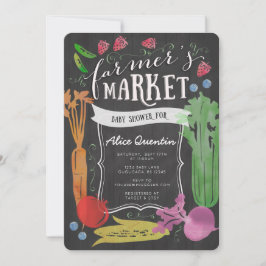 Convite para Chás de fraldas do Mercado de Agricul