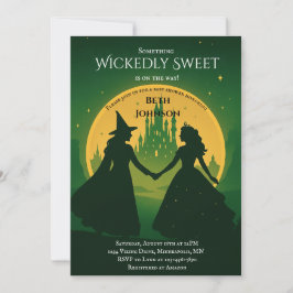Convite para Chás de fraldas | Elphaba & Glinda