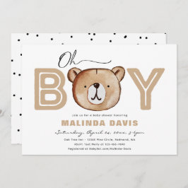 Convite para Chás de fraldas Iniciais | CHÁ DE FRA