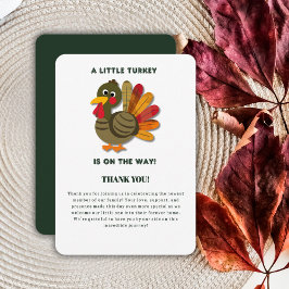 Convite para Chás de fraldas Minimalista para a Tu