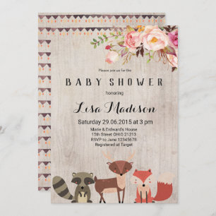 Convite para Chás de fraldas Neutros de Gênero da