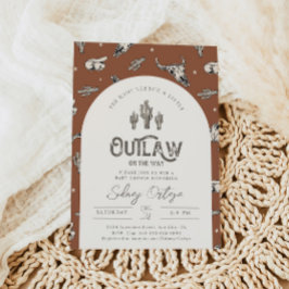 Convite para Chás de fraldas Ocidentais