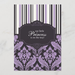 Convite para Chás de fraldas Princesa