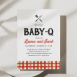 Convite para Chás de fraldas Russos para Casais Ba<br><div class="desc">Celebre um pouco no caminho com este convite de chá de fraldas temático 'Baby Q'.</div>