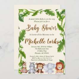 Convite Para Chás de fraldas Selvagens, Convite Sa