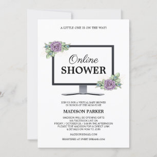 Convite para Chás de fraldas Virtuais