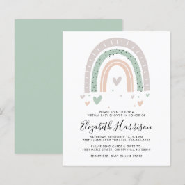 Convite para Chás de fraldas Virtuais do Rainbow B