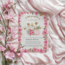 Convite para Chás de fraldas virtuais Pumpkin Dour